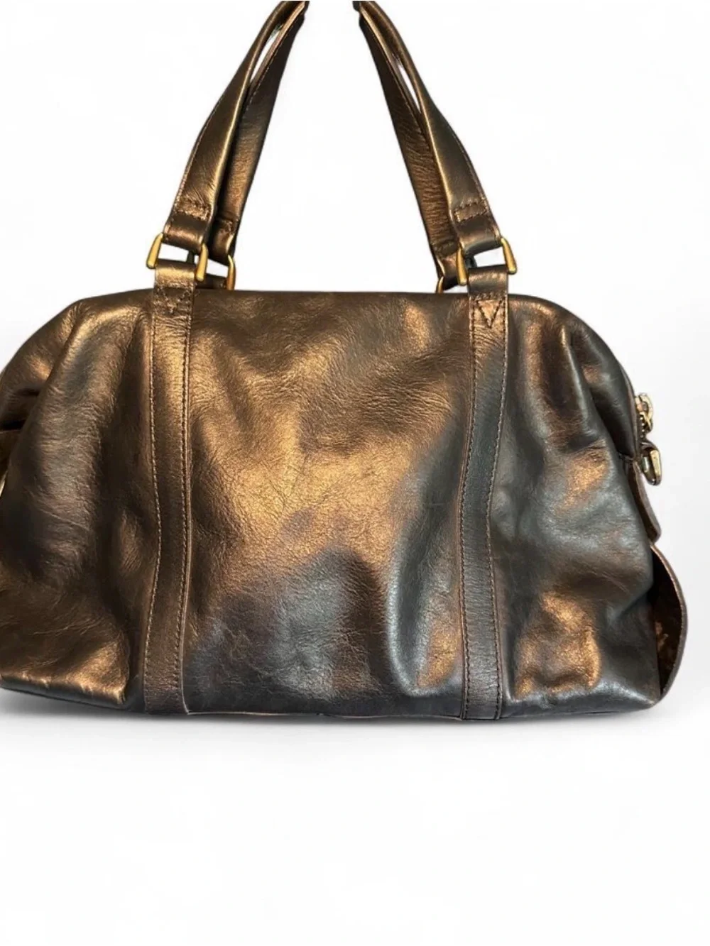 Madewell Glasgow Satchel Black Leather Shoulder Bag